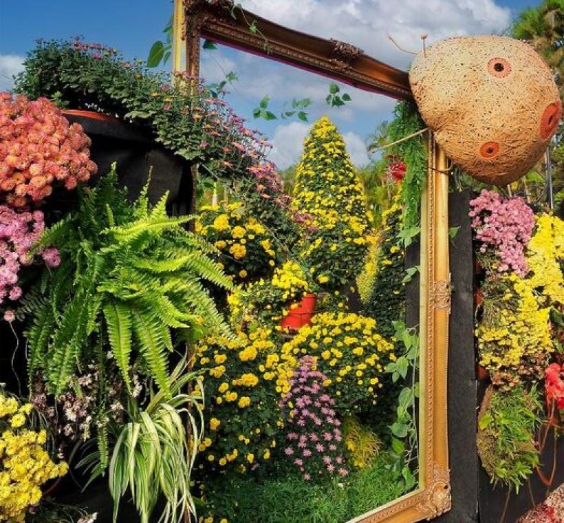 花季展區融入藝術家的巧思讓展場充滿文化藝術氣息