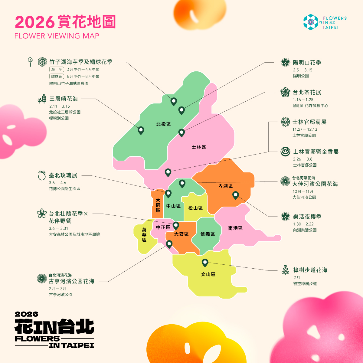 2025全年賞花地圖