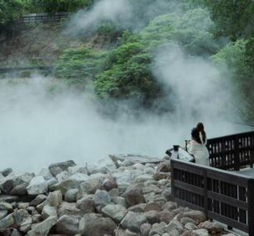 「地熱谷」終年煙霧繚繞，是北投在地的特殊地景。