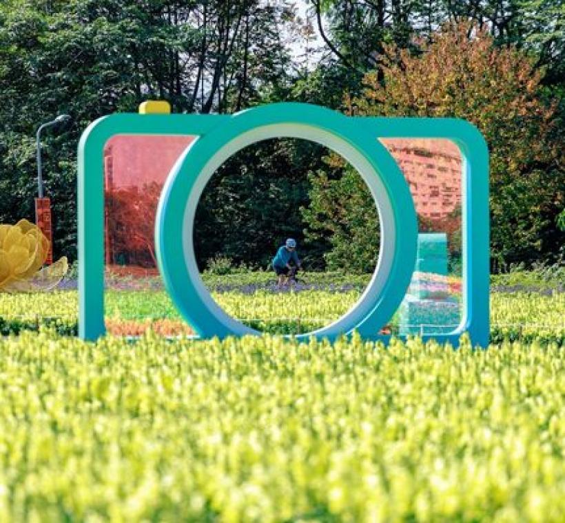 古亭河濱花海 繽紛綻放中