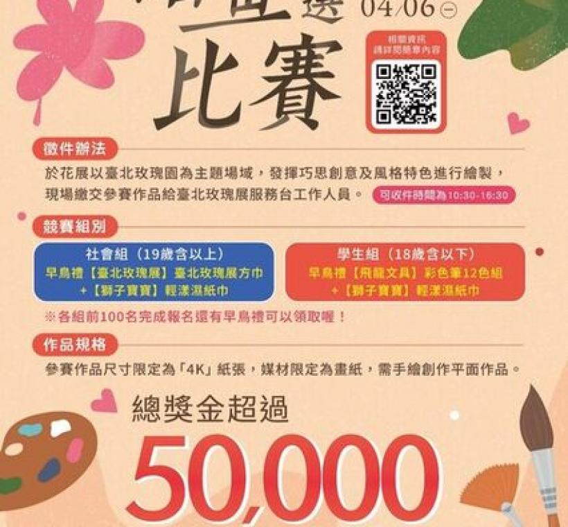 「繪畫徵選比賽」現正熱烈報名中，各組前100名投稿還有早鳥禮可以領喔！
