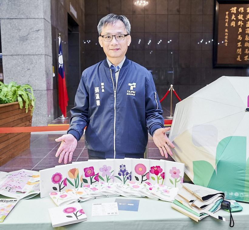 張溫德副市長邀請國內外旅客至台北賞花參與「探花集章之旅」電子集章抽獎活動，多項好禮等你拿